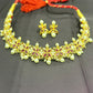 Ruby & Pearl Floral Choker Set