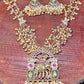 Antique Temple Elephant Motif Necklace Set