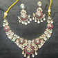 Ruby Meenakari Kundan Bridal Necklace Set