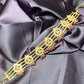 Pear Motif Choker Necklace with Red Beads
