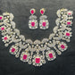 Royal Fuchsia Bridal Necklace Set