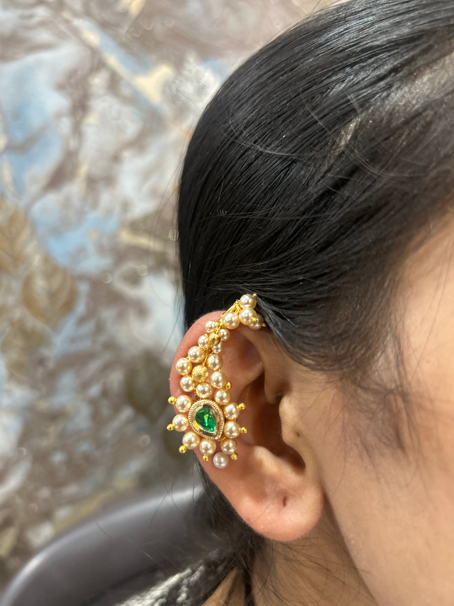 Small Swarovski Nath Earcuff