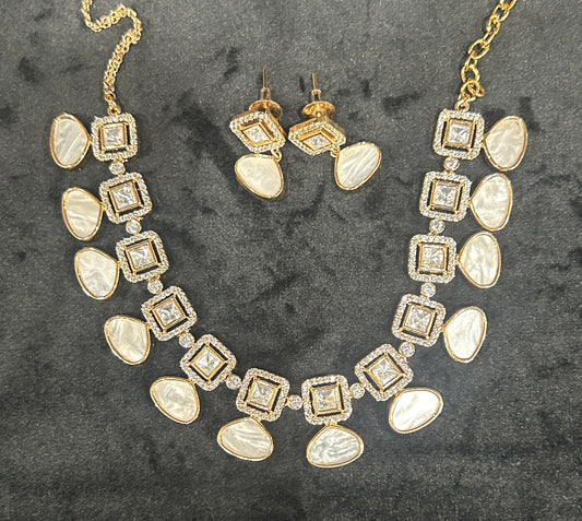 Ivory Charm Swarovski Necklace Set