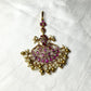 Filigree Kundan Maang Tikka with Pearl & Ghungroo Drops