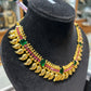 Royal Maharashtrian Gemstone Leaf Choker Necklace