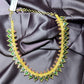 Green & Pink Heart Motif Haar