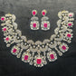 Royal Fuchsia Bridal Necklace Set