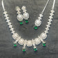 Emerald Grace CZ Necklace Set
