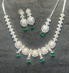 Emerald Grace CZ Necklace Set
