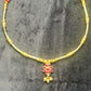 Floral Pendant Short Mangalsutra Necklace