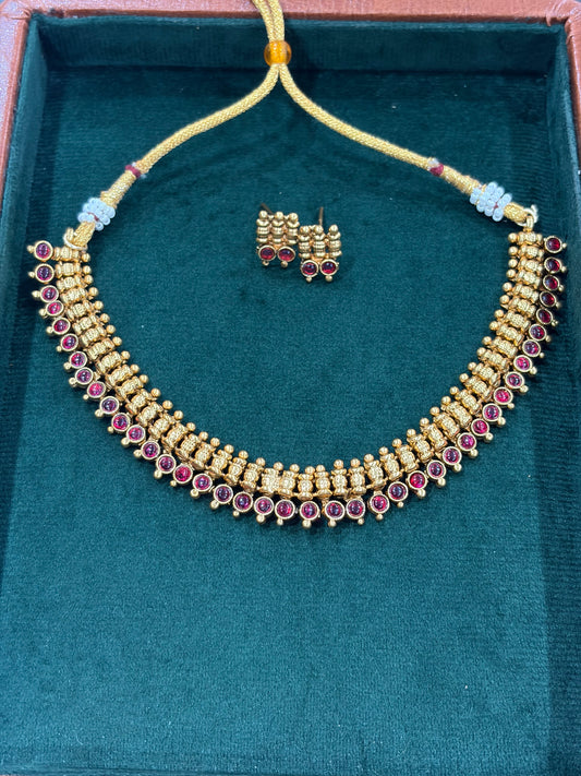 Ruby Heritage Choker Set