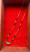 Mangalsutra with Crescent Polki Pendant