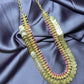 Triple Layer Coin Haar with Pink Stones
