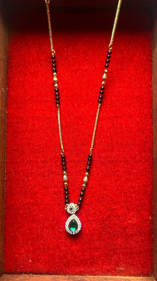 18-Inch Mangalsutra with Kundan Pendant