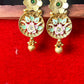 Floral Enamel Lotus Earrings