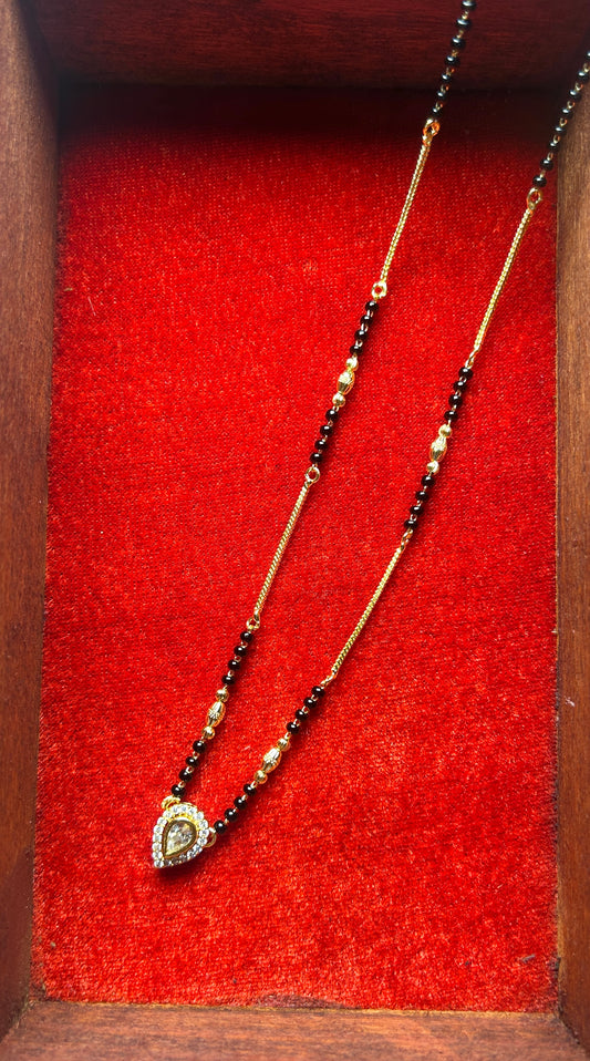 18-Inch Mangalsutra with Kundan Pendant