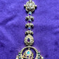 Lakshmi Temple Maang Tikka with Crown Motif & Chand Design