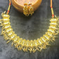 Traditional Rajwadi Golden Necklace Set