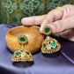 Emerald Green Detachable Jhumka Earrings
