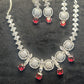 Radiant Ruby Elegance Necklace Set