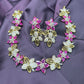 Ruby Blossom Necklace Set