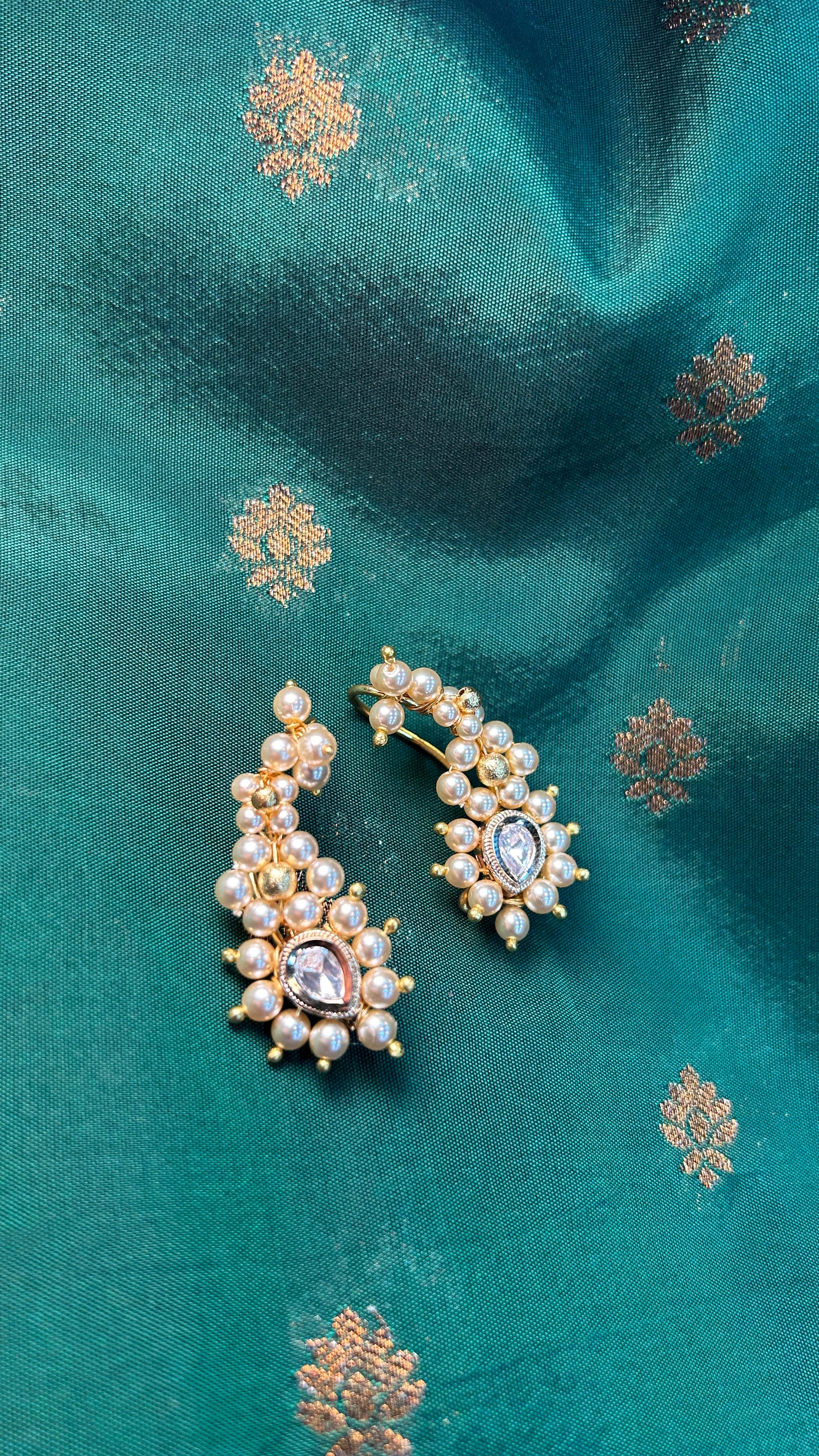 Small Swarovski Nath Earcuff