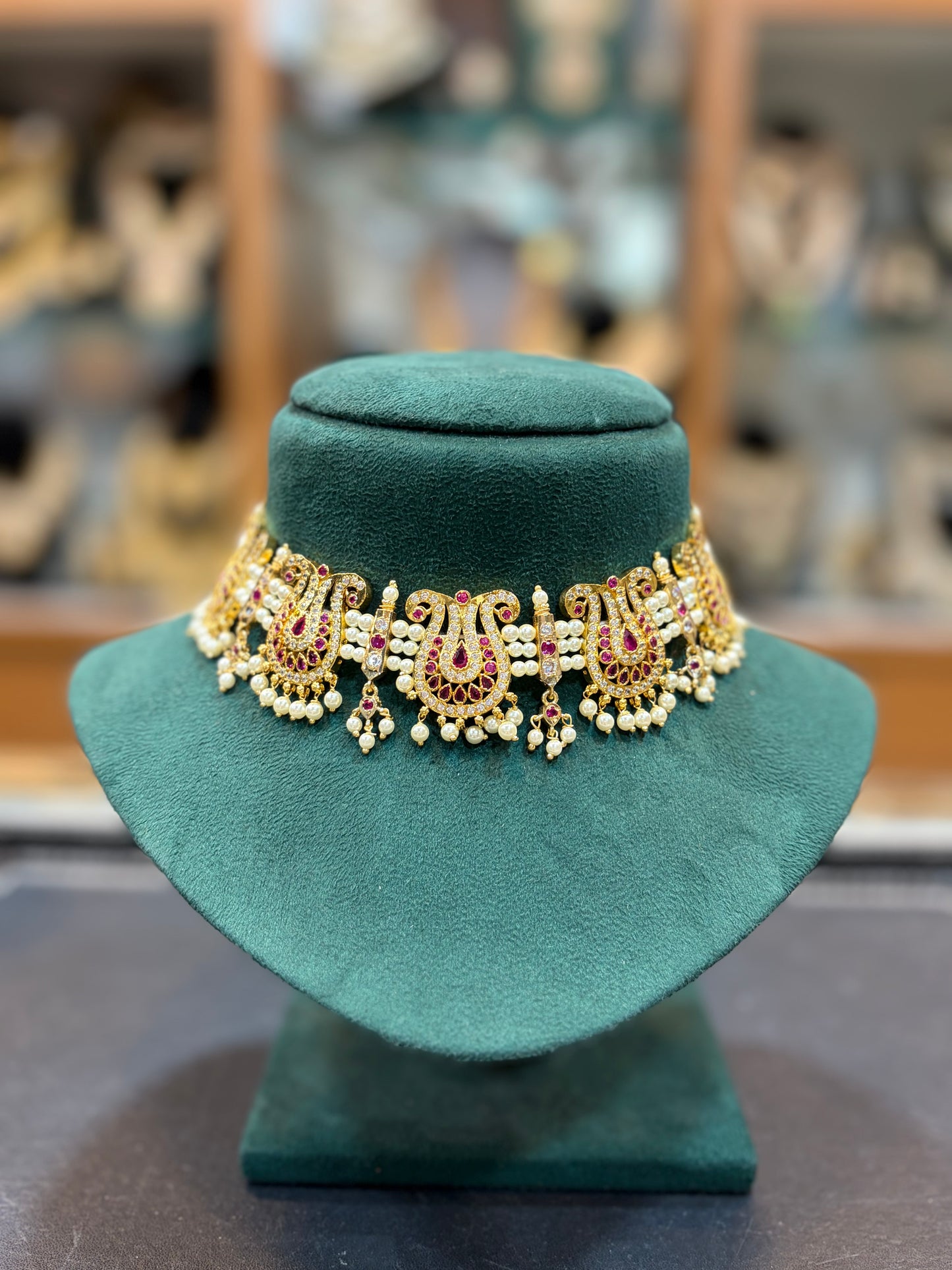 Royal Peshwai Chandrika Choker Set – A Statement of Tradition