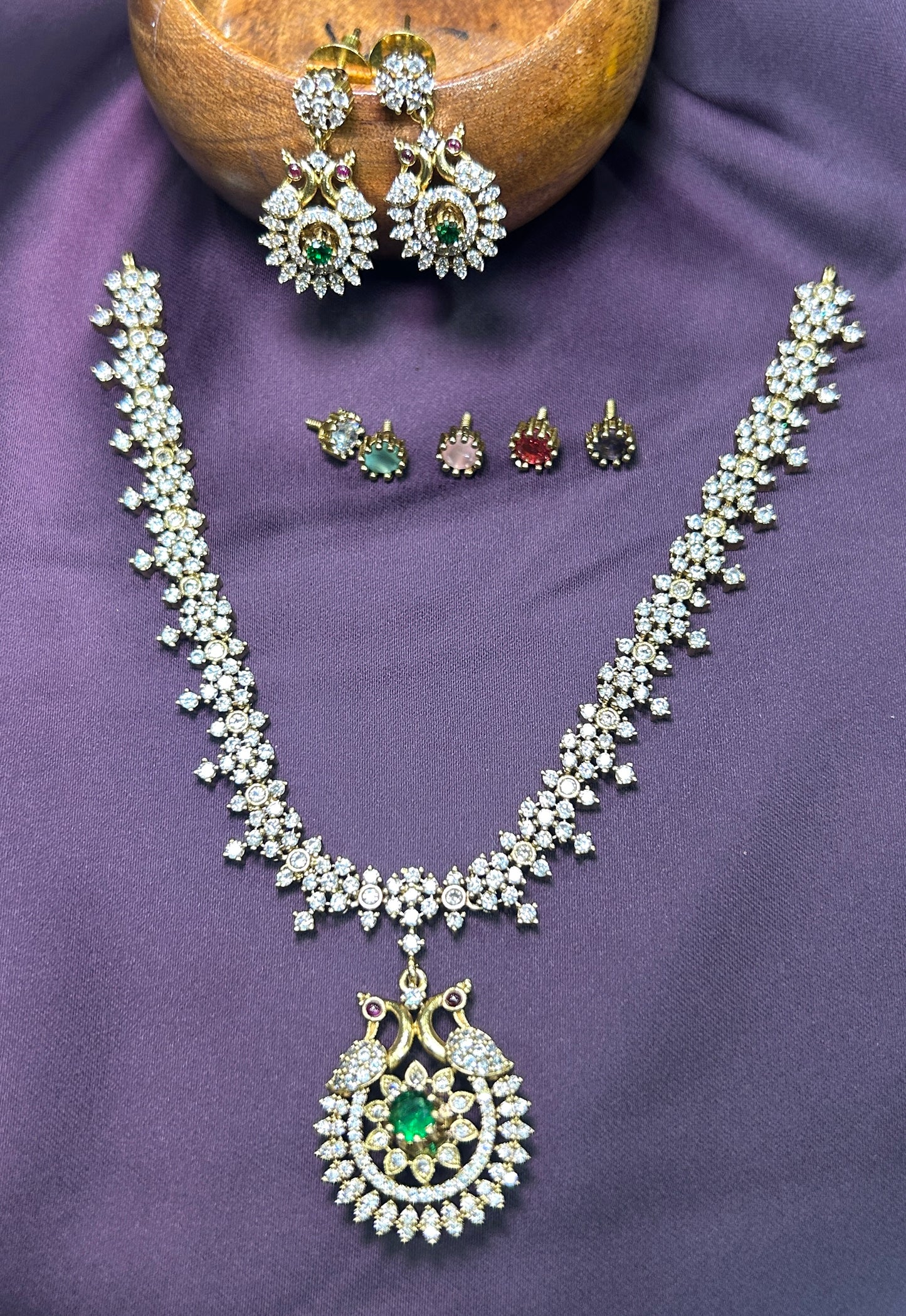 Interchangeable Stone Necklace Set