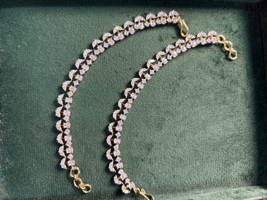 CZ AD Stone Ear Chain