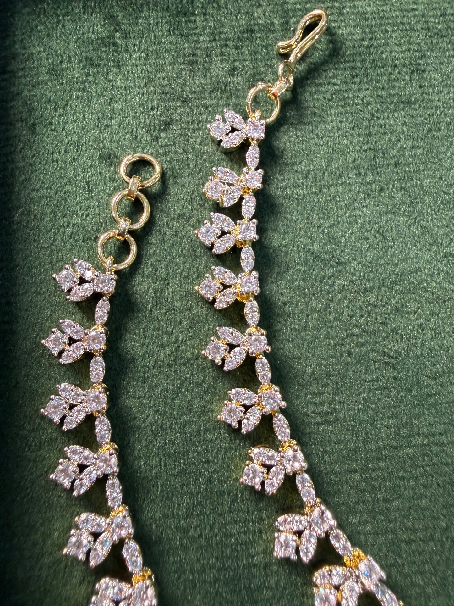 CZ AD Stone Ear Chain