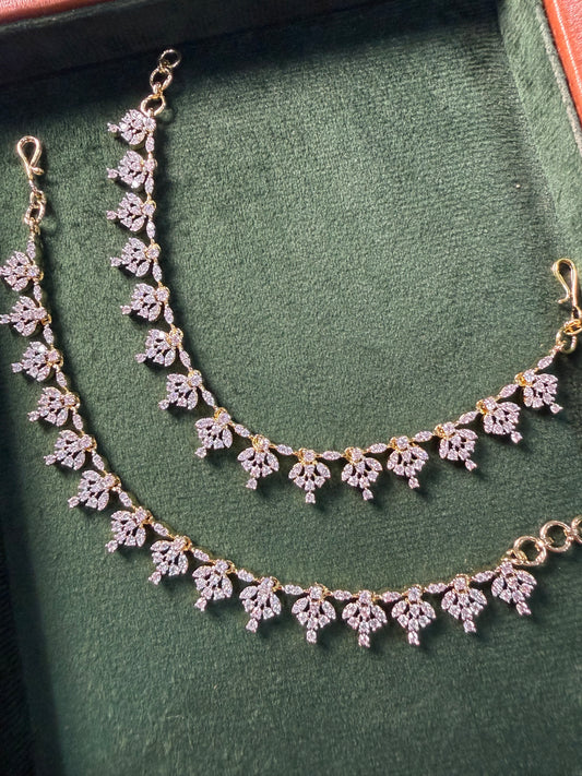 CZ AD Stone Ear Chain