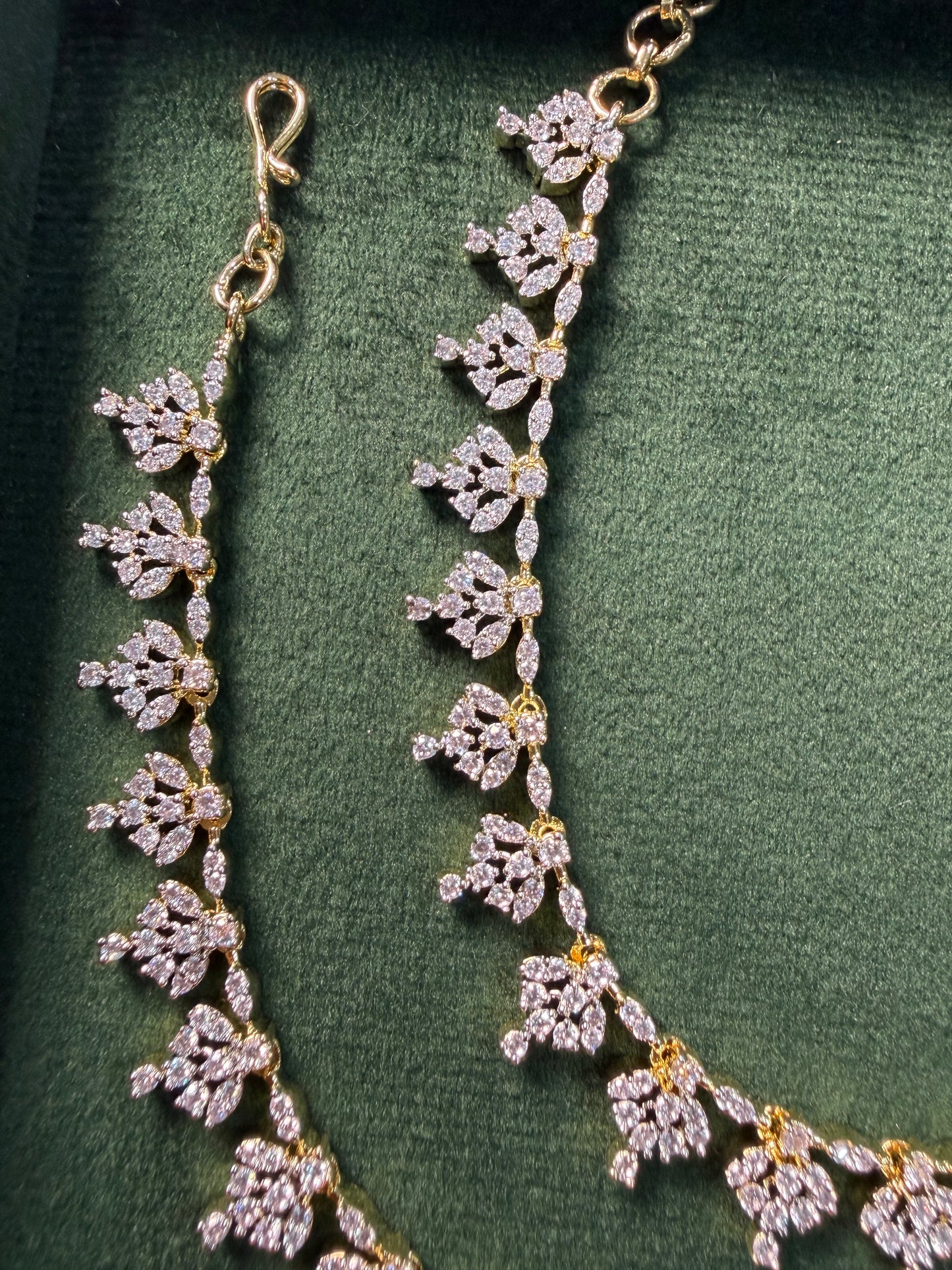CZ AD Stone Ear Chain