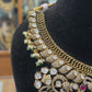 Rajwada Lakshmi Emerald Temple Necklace Set